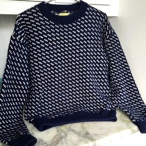 L.L. Bean (retail $189) Norwegian Birds Eye Sweater